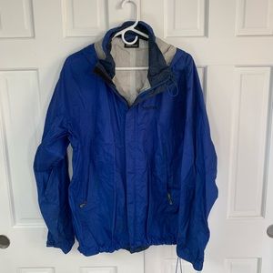 Marmot Blue Windbreaker/Rain Jacket